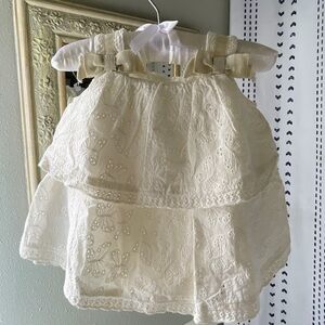 Tahari Cream Lace Baby Headband